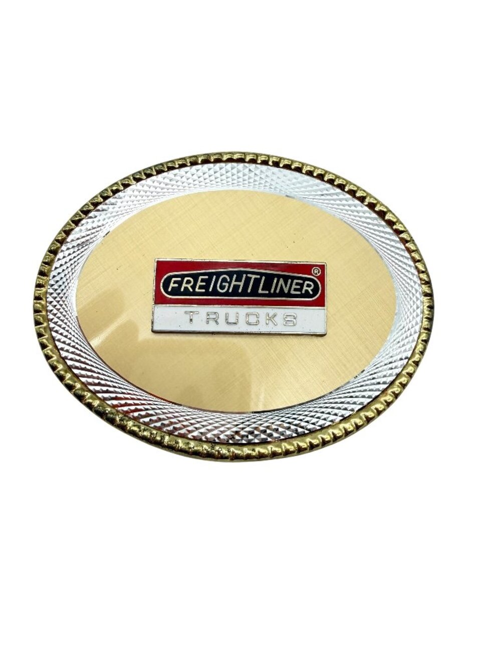 Freightliner Trucks Promo Belt Buckle Trucker Transport Vintage 80s
